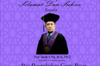 Prof. Taufik guru besar psikologi Universitas Muhammadiyah Surakarta