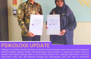 Universitas Muhammadiyah Aceh dan Universitas Muhammadiyah Malang Tandatangani MoA Bidang Psikologi