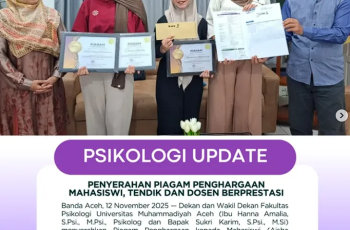 Apresiasi Fakultas Psikologi UNMUHA Gemilang untuk Para Juara