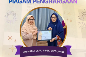 Penyerahan Piagam Penghargaan kepada Dosen Berprestasi Pada MANPSY (Muhammadiyah-Aisyiyah National Psychology) Competition 2025