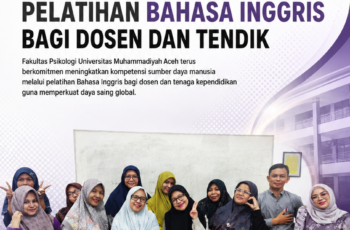 Tingkatkan Daya Saing Global, Fakultas Psikologi UNMUHA Gelar Pelatihan Bahasa Inggris bagi Dosen dan Tendik