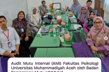 Audit Mutu Internal (AMI) di Fakultas Psikologi UNMUHA oleh Badan Penjaminan Mutu.