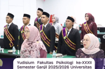Yudisium ke-32 Fakultas Psikologi Unmuha, Tekankan Integritas dan Empati Lulusan
