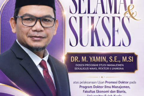Selamat & Sukses 🎓 Dr. M. Yamin, S.E., M.Si