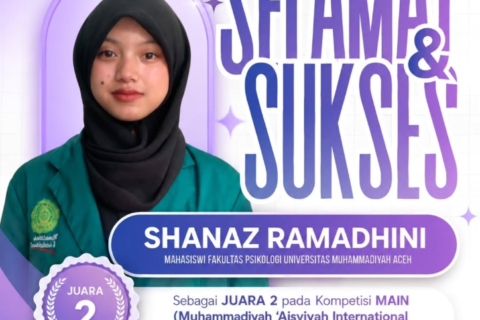 Shanaz Ramadhini Sang Juara 2 MAIN (Muhammadiyah ‘Aisyiyah International Competition) 2026 Psy-Scientific Poster. 🏆💜